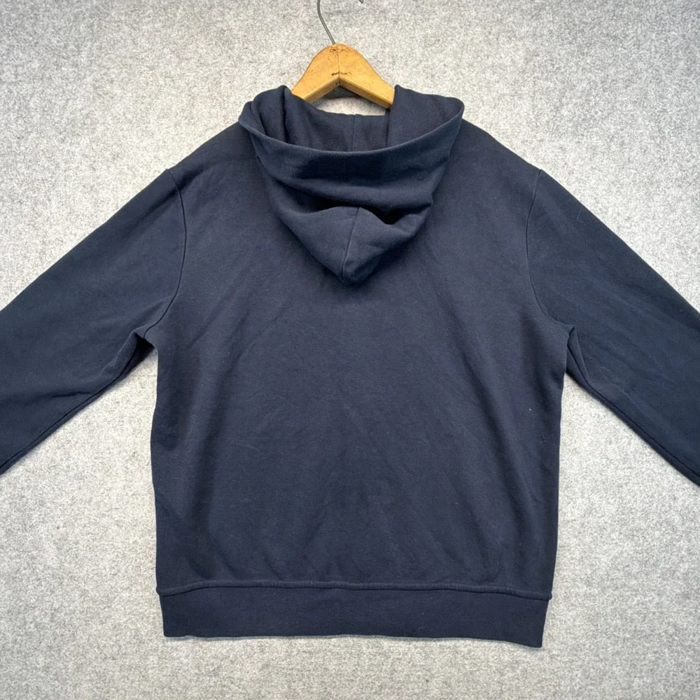Polo Ralph Lauren Performance Hoodie Large Full Zip Navy Blue Gray Pony
